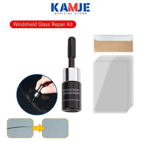 KAMJE Lem Kaca Anti Retak Pecah Mobil Aquarium Bening LCD Hp Tanpa Bekas Windshield Repair Kit