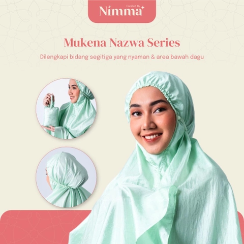 Curated By Nimma - [KB] Rahmah - Mukena Abaya Katun Polimikro