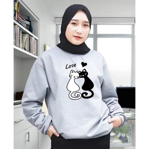 Ladee Official - Kaos Lengan Panjang Wanita Meow 2