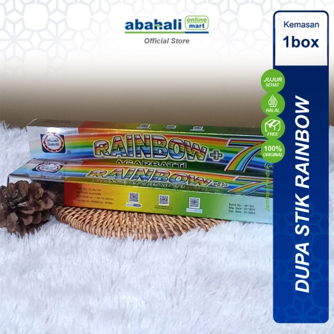 Abahali Mart - Dupa Stik Rainbow Aromaterapi Warna-Warni Wangi Menenangkan Cocok untuk Pengharum Ruangan