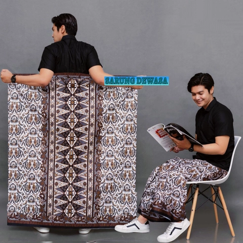 Kois Batik - Sarung Batik Pria Dewasa Bagus Motif argani