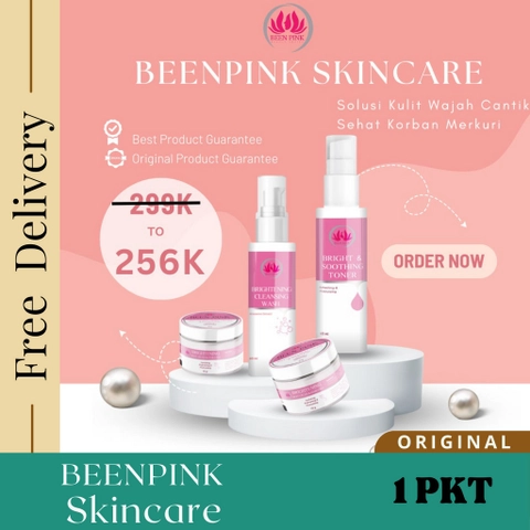 Summerspring - Beenpink Whitening Paket Perawatan Wajah Bebas Mercury