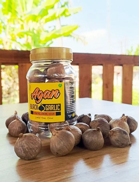 Harumana - Agan Food Black Garlic Bawang Lanang Bawang Tunggal 100gr Antioksidan Sehat