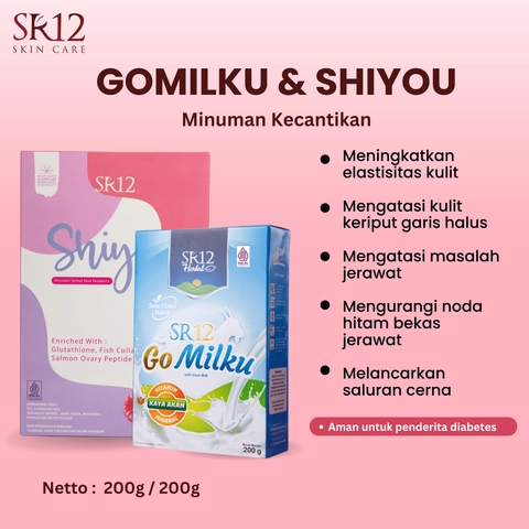 SR12 Jawa Barat - SR12 Bundling Gomilku Susu Kambing Etawa Dan Shiyou Collagen Minuman Kecantikan