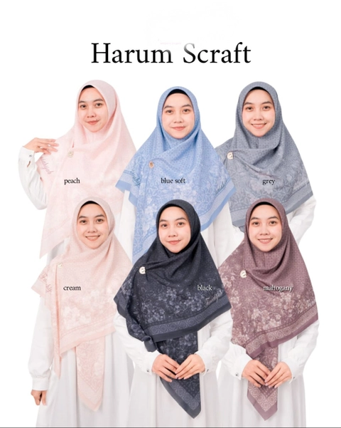Fisky Collection - Harum Scarf Hijab Segi Empat Syari 130x130cm