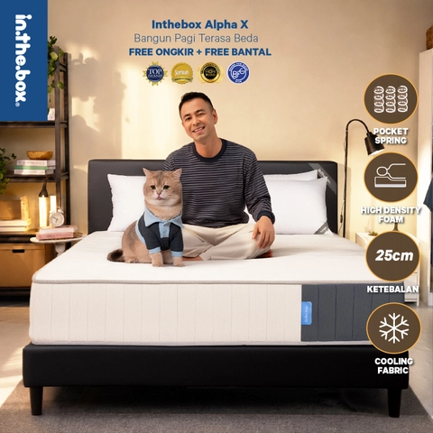 INTHEBOX - Kasur ALPHA X Ukuran 160x200 (Queen)F388AX-MT2P-160NTR