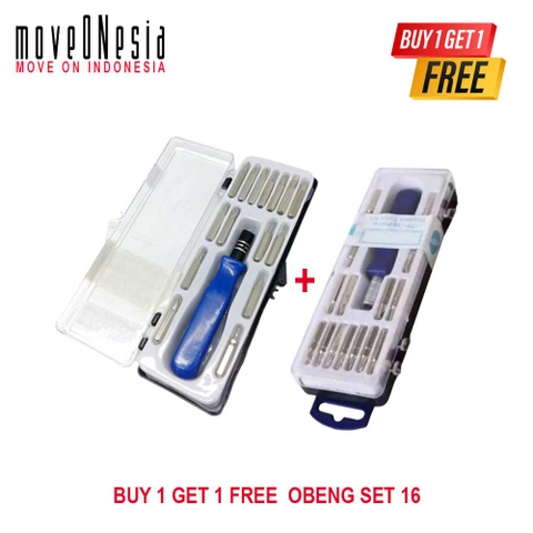 Moveonesia - BUY 1 GET 1 FREE Obeng Set 16