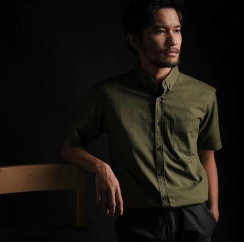 MR DEE - Kemeja pendek pria army