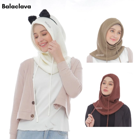 Leika - BALACLAVA RAJUT KUPLUK WOL PREMIUM HIJAB INSTAN BEST ITEM