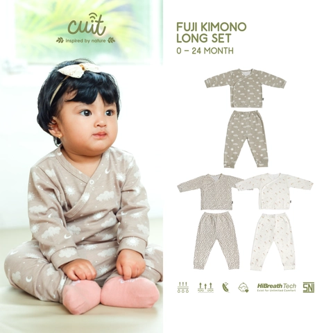 CUIT MINIMALIST 3 - Fuji Kimono Long Set 0 - 24 Bulan