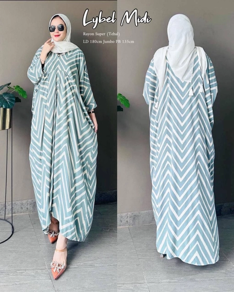 Batik Ayodha - KAFTAN LYBEL MIDI ALLSIZE JUMBO