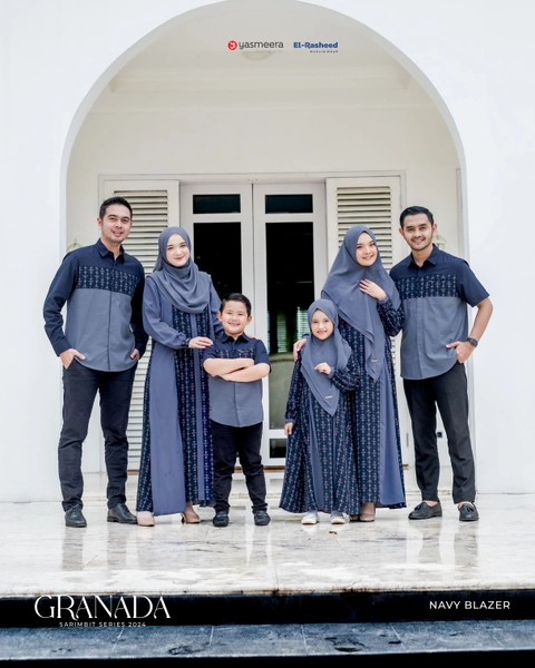 Yasmeera Official - SARIMBIT 2024 GRANADA - NAVY BLAZER