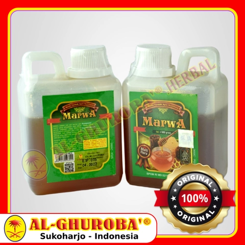 Al-Ghuroba Herbal - Marwa Madu Murni Asli Multiflora 500gr Al-Ghuroba BPOM MUI
