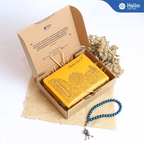 BUNDLING QURAN HAFALAN A6 RESLETING GRATIS CUSTOM NAMA DAN BOX COCOK UNTUK HADIAH