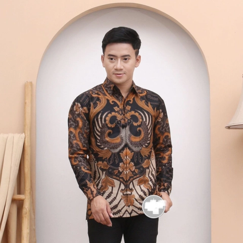 Batik Berjaya - Kemeja lengan panjang batik kartono