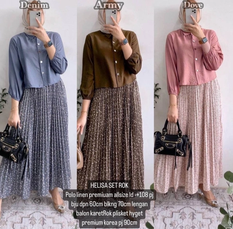 Khisna collection - Set rok remaja kekinian helisa 2024