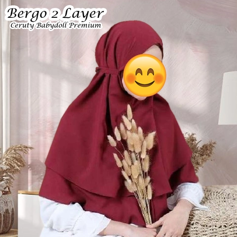 Rilis - Bergo 2 Layer Ceruty Babydoll Premium
