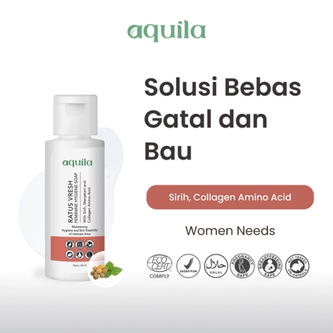 Aquila Herb - Aquila Vresh Feminime Hygiene Soap 60ml/Keputihan/Bau Tak Sedap dan Gatal