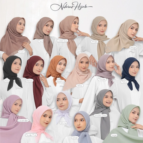 KERUDUNG SEGIEMPAT NAMIA SQUARE BY NIBRAS HIJAB