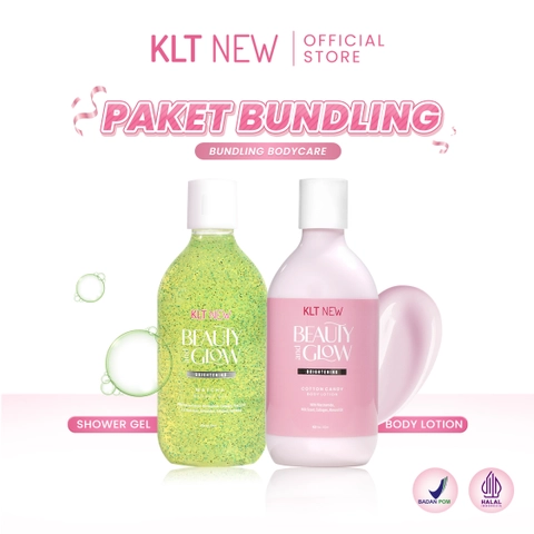 KLT NEW - Bundling KLT New Beauty and Glow Brightening Body Cream dan Shower gel ( Matcha & Cotton Candy)
