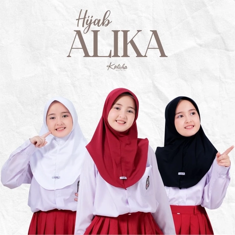 Kalisha official - Alika Hijab Sekolah Anak Pingguin