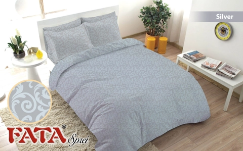 Dylan 19 [TA] - Bedcover Set Fata Jaguard Polos Emboss 120X200 - Silver