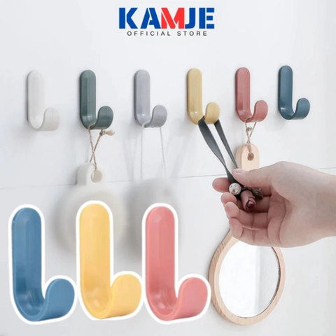 KAMJE Gantungan Hanger Baju Rak Tempel Dinding Cantolan Barang Magic Hook Serbaguna KMJ071