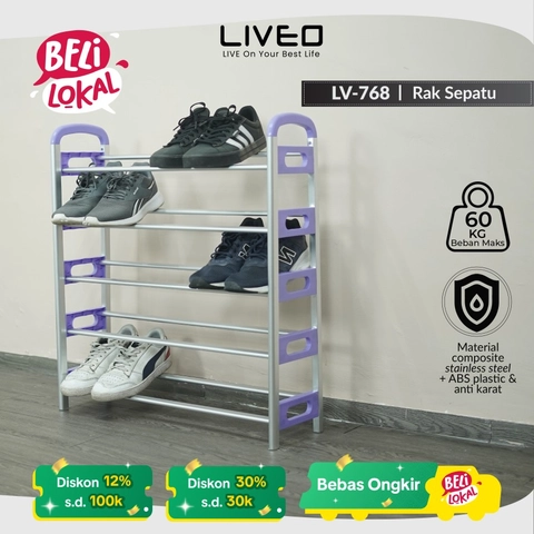 Liveo - Rak Sepatu Minimalis Liveo LV-768 / Tempat Sepatu
