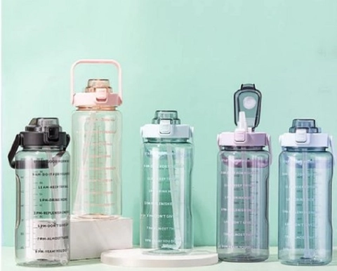 Alcante - Botol minum Jumbo 2 LITER Motivasi