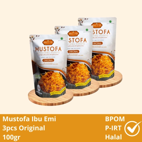Ibu Emi - Mustopa Ibu Emi Makanan Ringan Kentang Kering Original 3pcs