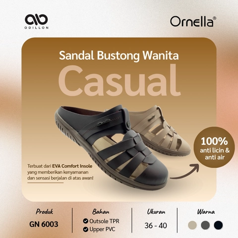 Odillon - Ornella - GN 6003 / Sandal Bustong Wanita Casual