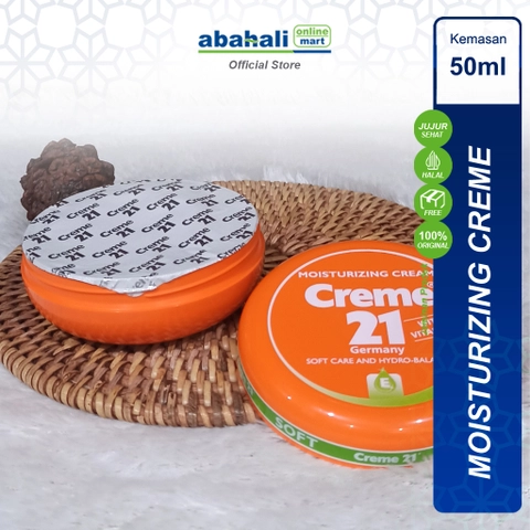 Abahali Mart - Creme 21 Moisturizing Cream 50ml Krim Pelembap Wajah Tubuh Melembapkan Kulit Kering