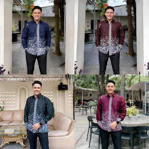 Kois Batik - Kemeja Batik Pria Dewasa Lengan panjang Best Seller Motif Sutana