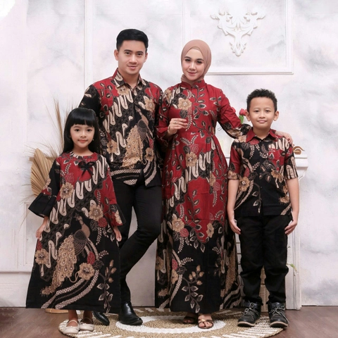 Rambe Batik Indonesia - Couple Seragam Batik Sarimbit Keluarga - Boleh Beli Pisah - A2