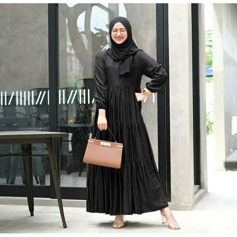 Muslim Clothing - Muslim Clothing-Gamis Hexa Dress Wanita Terbaru