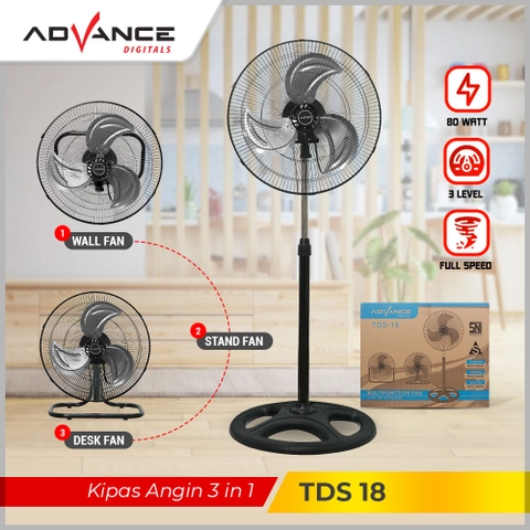 Advance Digitals Indonesia - Kipas Angin Tornado TDS-18 3 in 1 Bahan Besi