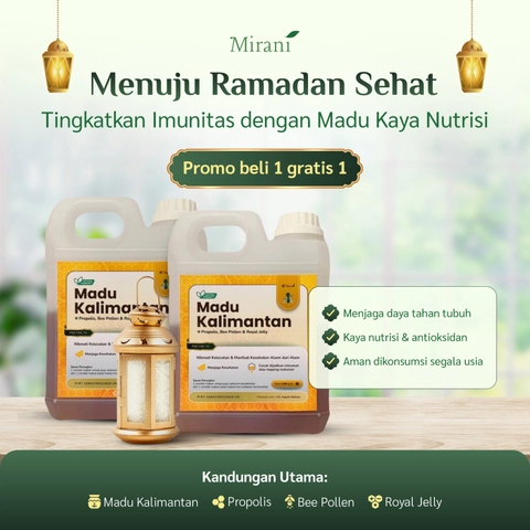 Mirani - (Kemasan Baru) Buy 1 get 1 Madu Kalimantan Propolis