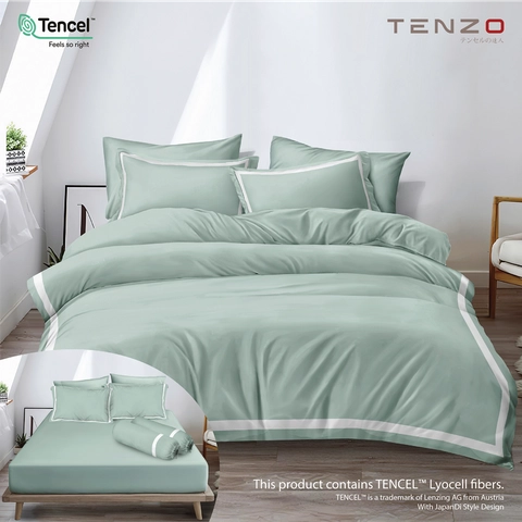 LADY ROSE OFFICIAL - Tenzo - Bed Cover Tencel Set Aqua