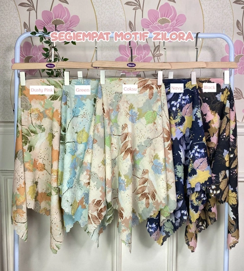 Milyarda Hijab - Hijab Segiempat Motif Zilora Size 115x115cm