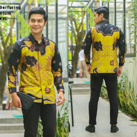 Juragan Kurta - Kemeja Batik Berlapis Furing Sangat Nyaman Dipakai Motif Lompong