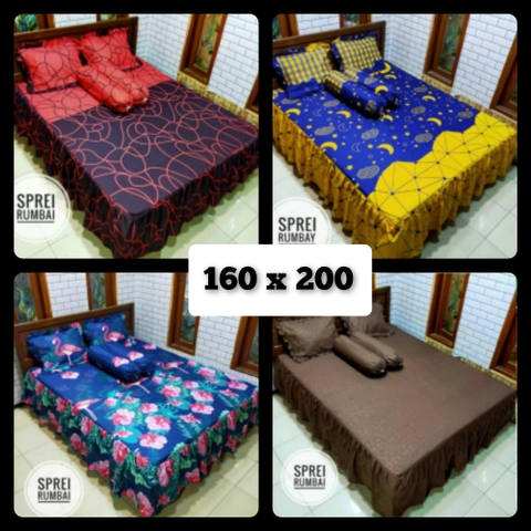 Galeripuko - All Motif Sprei Rumbai Ukuran 160 Kasur No 2 Sprei rumbai home made