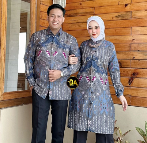 Kois Batik - Batik Couplen Batik Keluarga Kemeja Dan Tunik Motif rana
