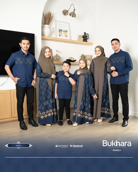 Yasmeera Official - SARIMBIT 2026 BUKHARA SERIES WARNA NAVY