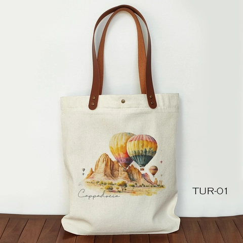 Dewani - Totebag Canvas Seri Cappadocia Tas Kanvas Souvenir oleh oleh Turki - 01