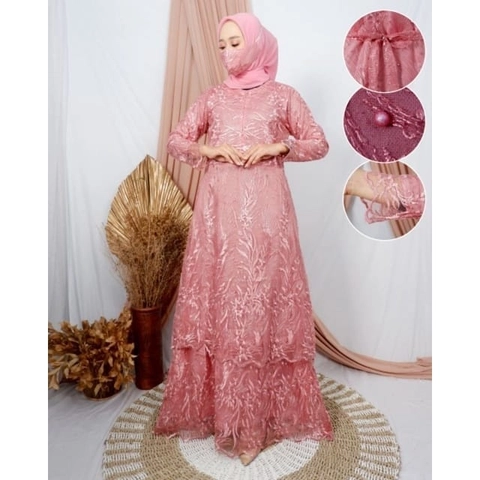 astro - maxi dress brokat fariCT realpict