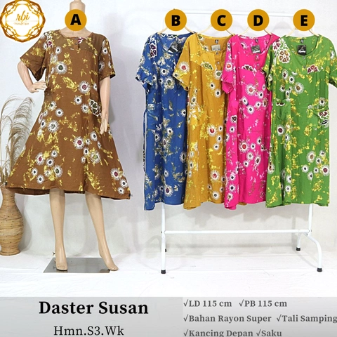 Rambe Batik Indonesia - Daster Flower Premium Kode Daster Klok Cap