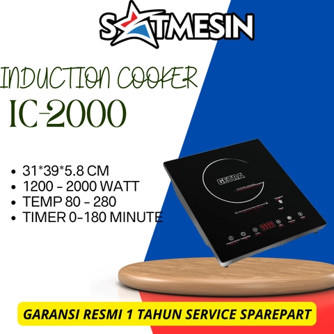 SATMESIN - GETRA Kompor Induksi IC-2000 / Induction Cooker Murah Berkualitas