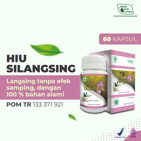 Herbal Indo Utama - HIUSILANGSING Herbal Pelangsing Menurunkan Berat Badan isi 60 Kaps