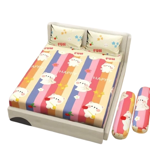 Galeripuko - Sprei Katun Premium Motif Bear Bow