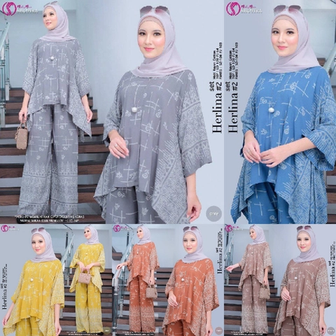 Batik Alfin - Setelan wanita one set waka herlina bahan rayon premium